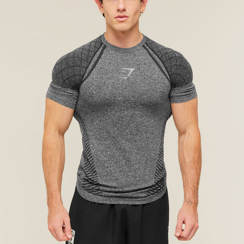 Camiseta Esportiva Masculina De Fitness Muscular GYM , Elástica , Secagem Rápida , Confortável , Top De Treinamento De C