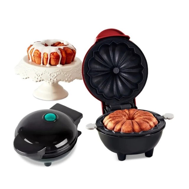 Mini Máquina Elétrica para Assar Bolos Antiaderente - Faz Quiche, Ovos e Bolos 110v NGJ