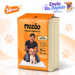 Tapete Higiênico Para Cachorro 60x50 com 30Unid Sanitário Higienico Pet Mozão Pet