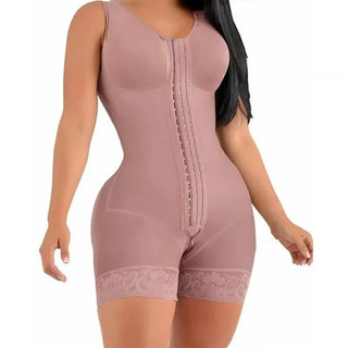 Novo Modelador Corporal Completo com Zíper, Alta Compressão, Suporte para Abdominoplastia Cirúrgica Pós-parto Feminina F