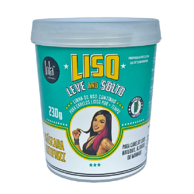 Máscara Capilar Lola Liso, Leve E Solto 230g