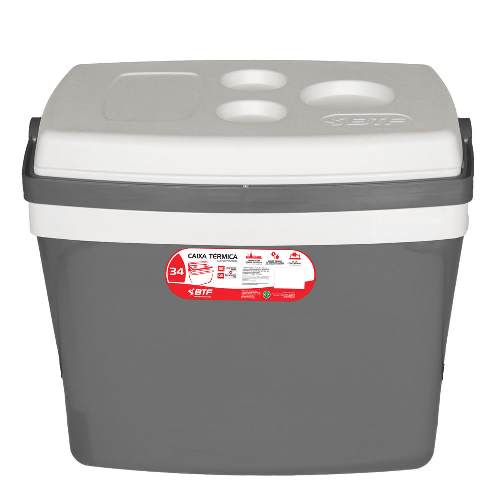 Caixa Térmica Botafogo CXT0134 Cinza 34L