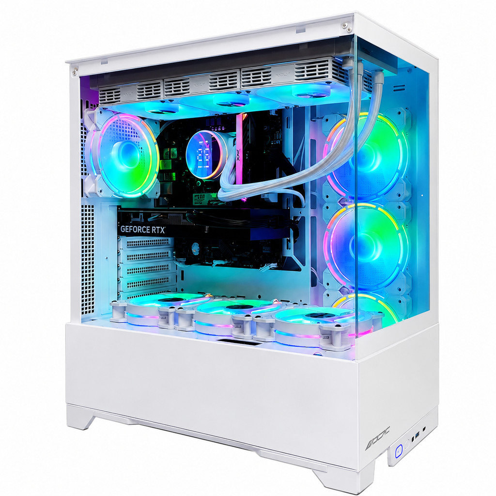 PC GAMER MINATO RYZEN 7 5700X, AORUS ELITE B550M, DDR4 32GB RGB, 1TB, RTX 5060 8GB, WC 360MM, 650W 80 PLUS