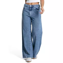 Calça Jeans Sawary Wide Leg Petit - 283892