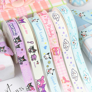 Crianças fita Kuromi canela Pacha cão melodia diy Sanrio dos desenhos animados lembrança arco fita