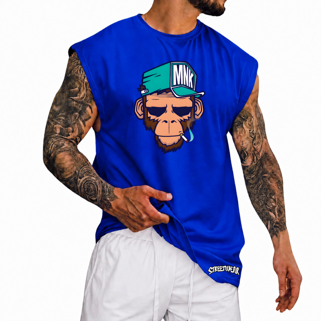 Regata Machão Oversized 100% Algodão Camiseta Cavada Musculação Streetwear Treino Praia Academia