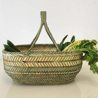 Novo tecido de bambu artesanal doméstico portátil compras cesta de bambu cesta de bambu cesta de ovos de frutas cesta de
