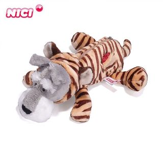 Alemão nic Schnauzer caso de lápis de pelúcia saco de armazenamento de pelúcia saco de cosméticos saco de armazenamento 