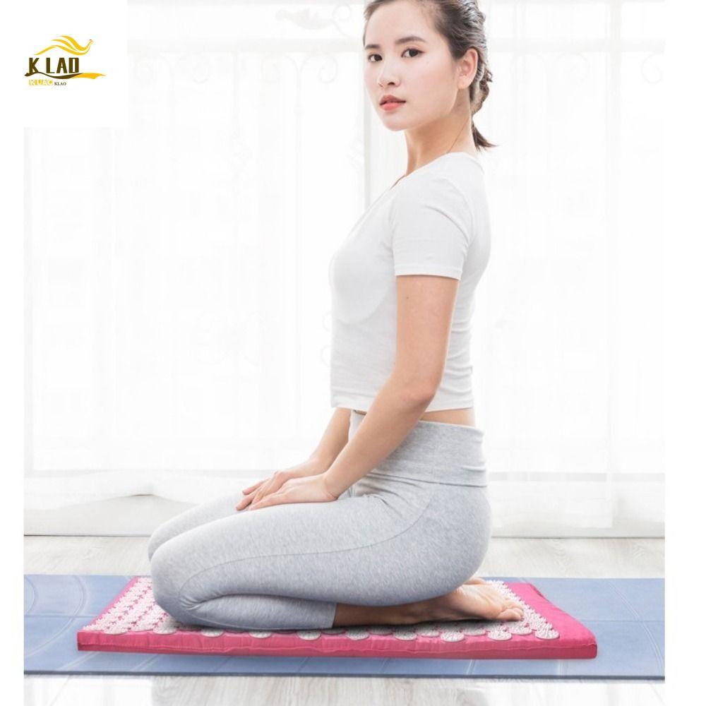 Tapete De Acupressão Para Ioga KLAOSD , Conjunto De Travesseiros Relaxantes , Massagem E Travesseiro De Almofada