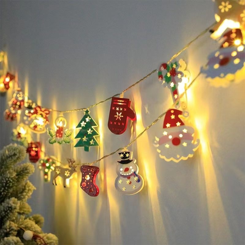 2025 decoração de natal iluminação LED atmosfera luz quarto árvore de natal estrela atmosfera luz Gypsophila luz de ferr