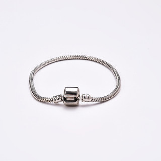 Pulseira de corrente de osso de cobra feminina masculina simples aço inoxidável titânio corrente básica pulseira All-Mat