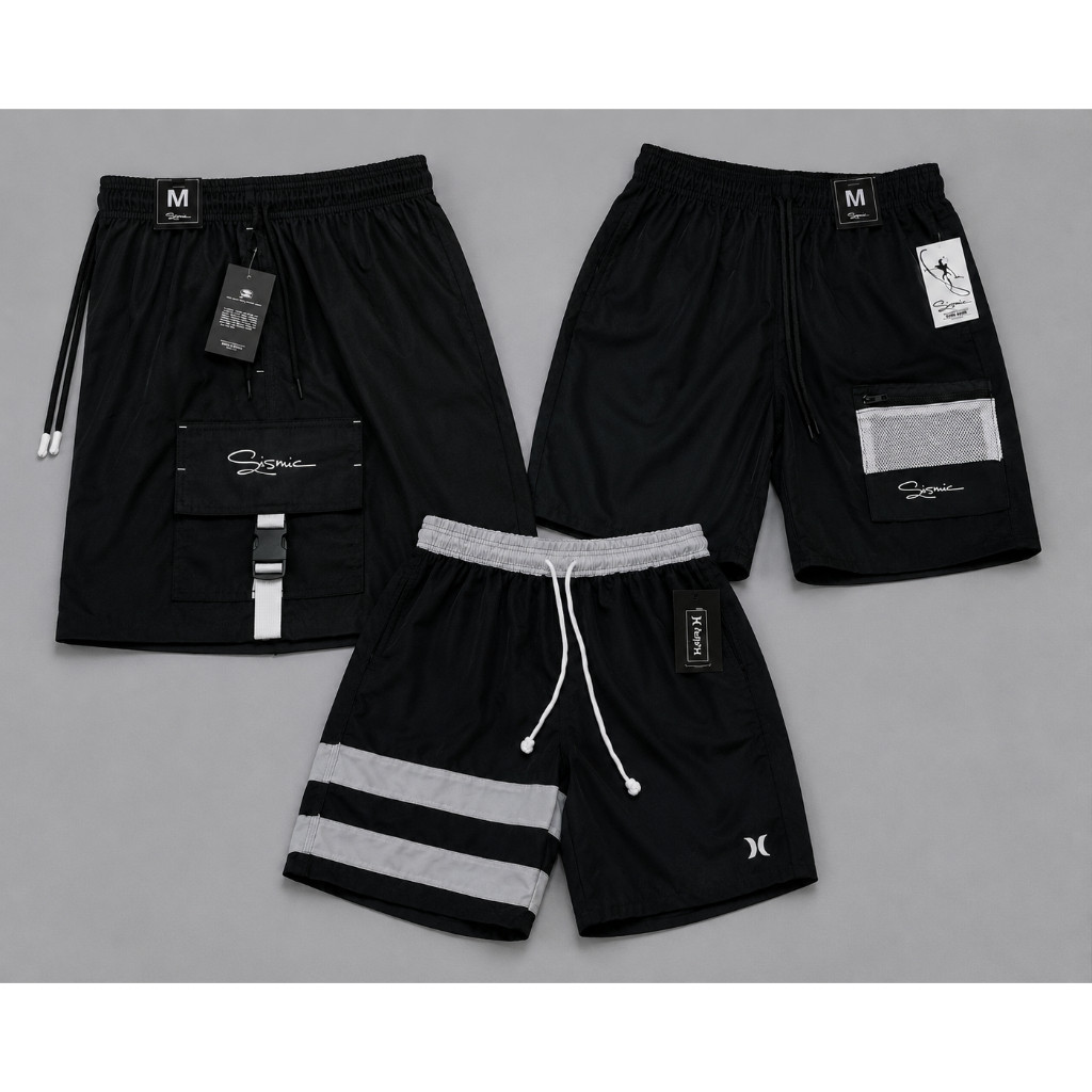 Kit 3 Bermudas Masculino Dry Fit Elastano