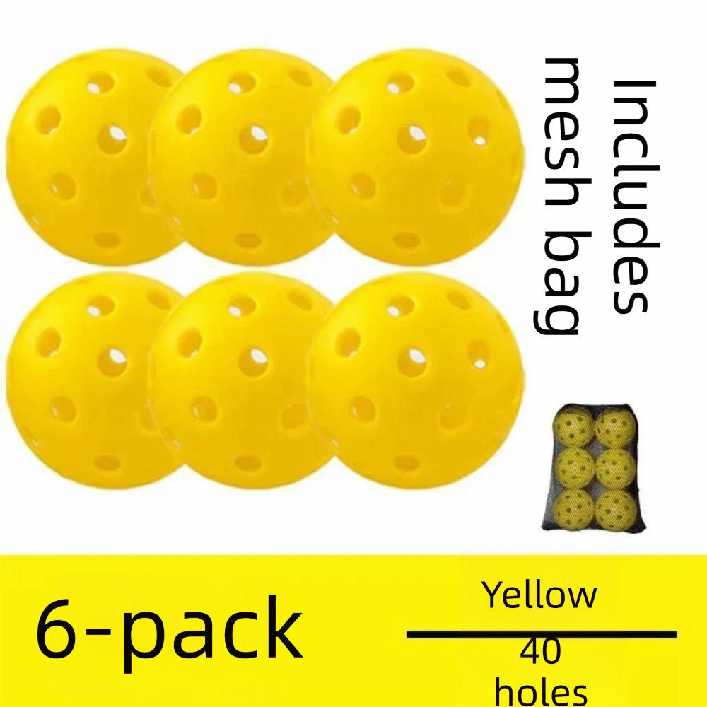 FALLFORBEAUTYEJ Pickleball De 74mm , Bolas De Coloridas Para Competição Ao Ar Livre , Treinamento De 40 Furos
