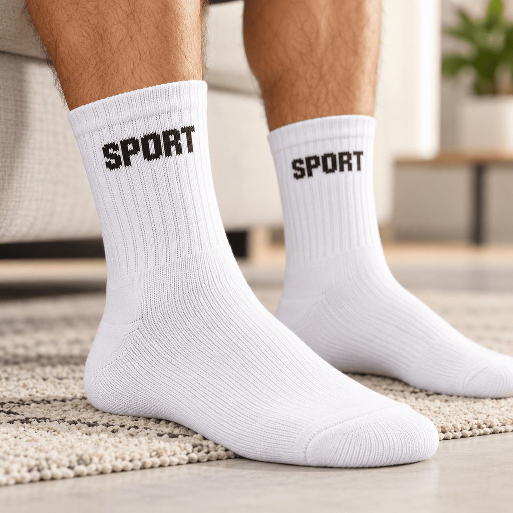 Kit 3 Pares Meias Algodão Cano Longo Confortável Unissex 38 ao 43 Meia Masculina Premium Leve — imagem 2 de 2