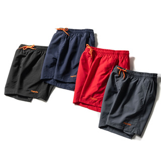 Bom produto alemão!Cintura elástica masculina verão treinamento de Fitness solto correndo Shorts casuais bordados calças