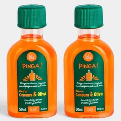Kit 2 Óleos Capilar Lola Linha Pinga Cenoura e Oliva 50 ml Original