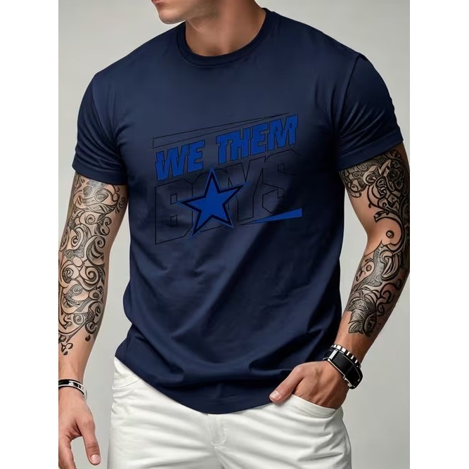 Camiseta Masculina Manga Curta Estampada Confortável Linda Moderna Estilosa para Uso Casual Moda Verão Tendência