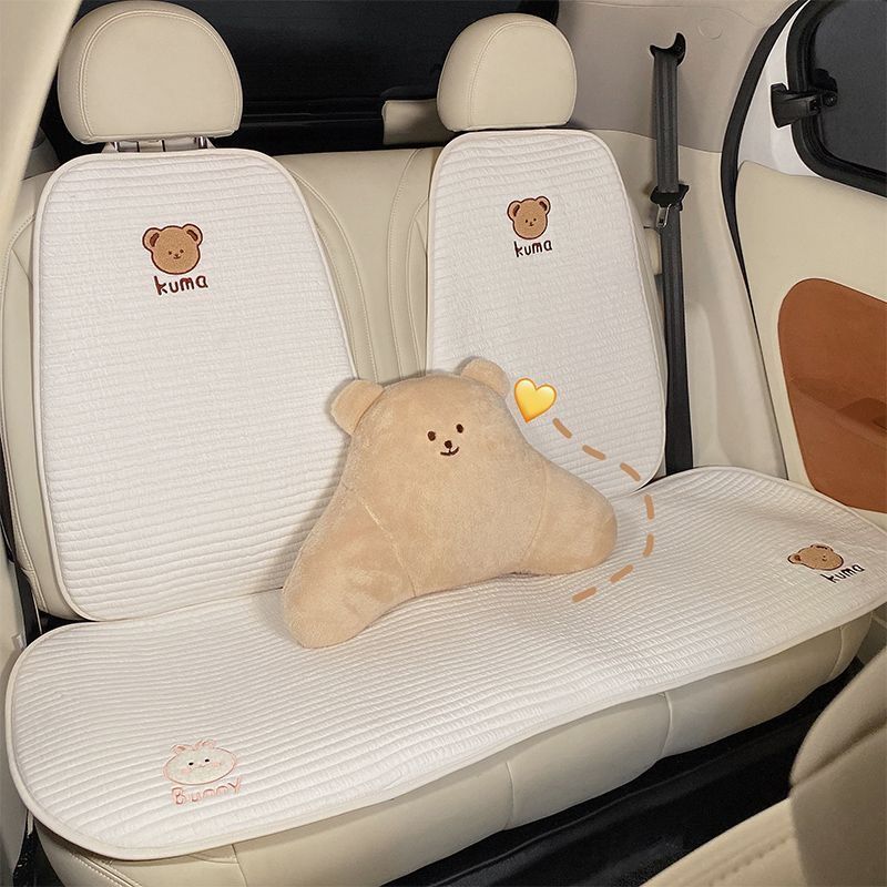 Encosto de cabeça do carro encosto de cabeça do carro dos desenhos animados almofada de assento de carro verão malha de 
