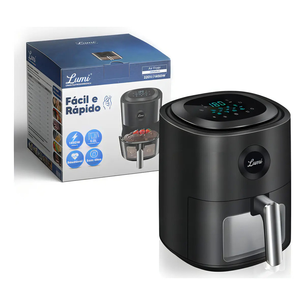 Fritadeira Sem Oleo Air Fryer Digital 5 Litros 1450w 220v