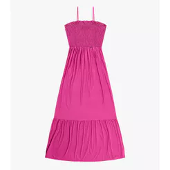 Vestido Midi Feminino Decote Quadrado Endless Rosa