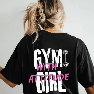 Camisa Camiseta Feminina Academia Treino Oversized T-shirt Caminhada 100% Algodão