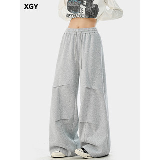 Americano Retro Design sentimento plissado Sweatpants masculino solto All-Match solto calças casuais Street Wear cleanfi