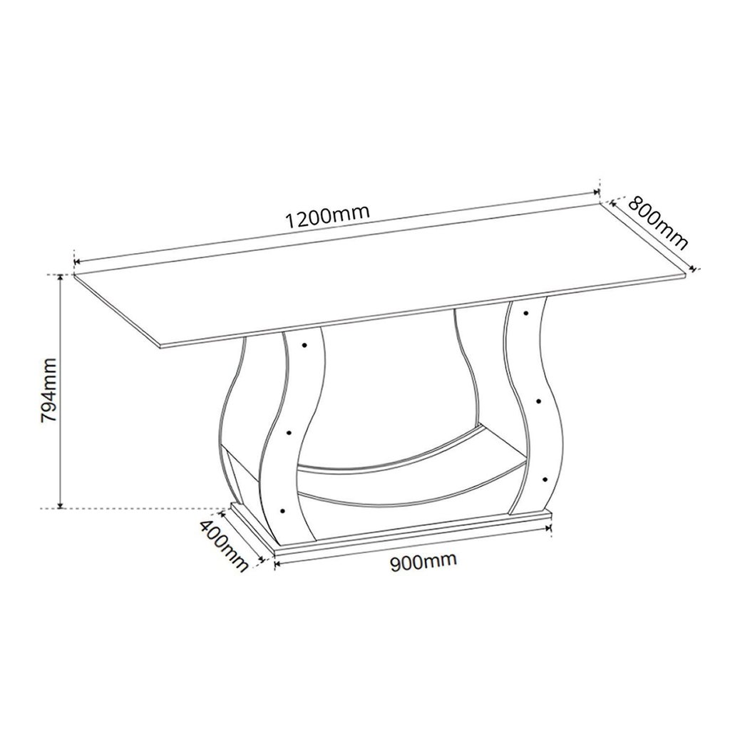 Mesa de Jantar Retangular 120x80cm Inovare com 4 Cadeiras Venus Mel/Cinza/Grafite · foto 2