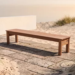 Banco Madeira Maciça 180x45x32 Ultra 180