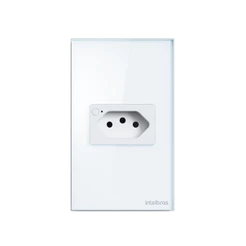 Tomada inteligente Wi-Fi Branco ETW 1001 Intelbras