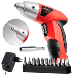 Parafusadeira a bateria 4,8 volts com 11 bits e prolongador - Power Tools FPF-05- Mondial