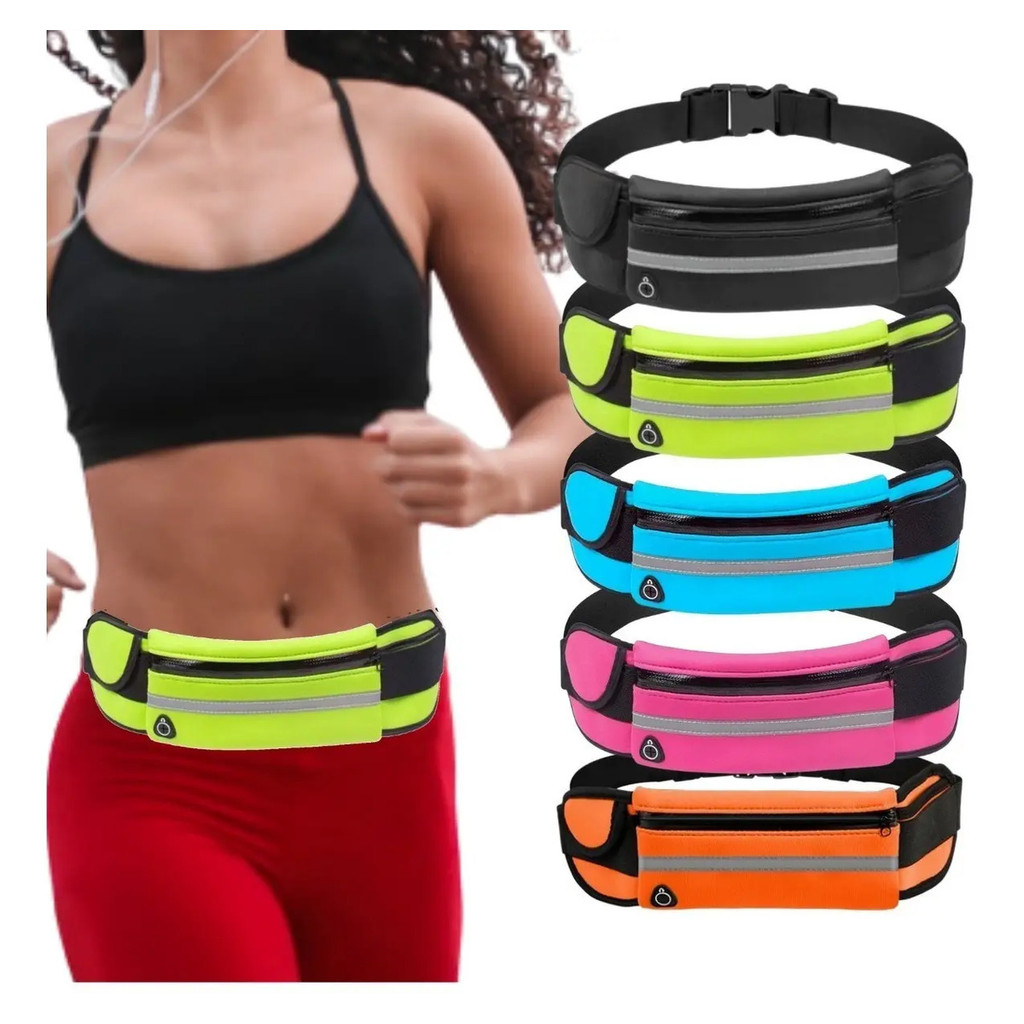 Pochete Feminina Moderna Bolsa Transversal Cintura Fashion Sport Discreta Refletiva
