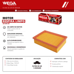 Filtro De Ar Do Motor Gm Tracker 2014 2015 2016 2017 2018 2019 2020 – Wega Fap3270