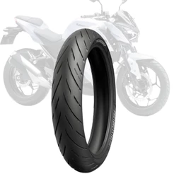 PNEU DIANTEIRO 110/70-ZR17 54W SEM CAMARA EUROGRIP RR PRO EXTREME RADIAL NINJA 250R Z300 MT03 YZF CB250 TWISTER CB300