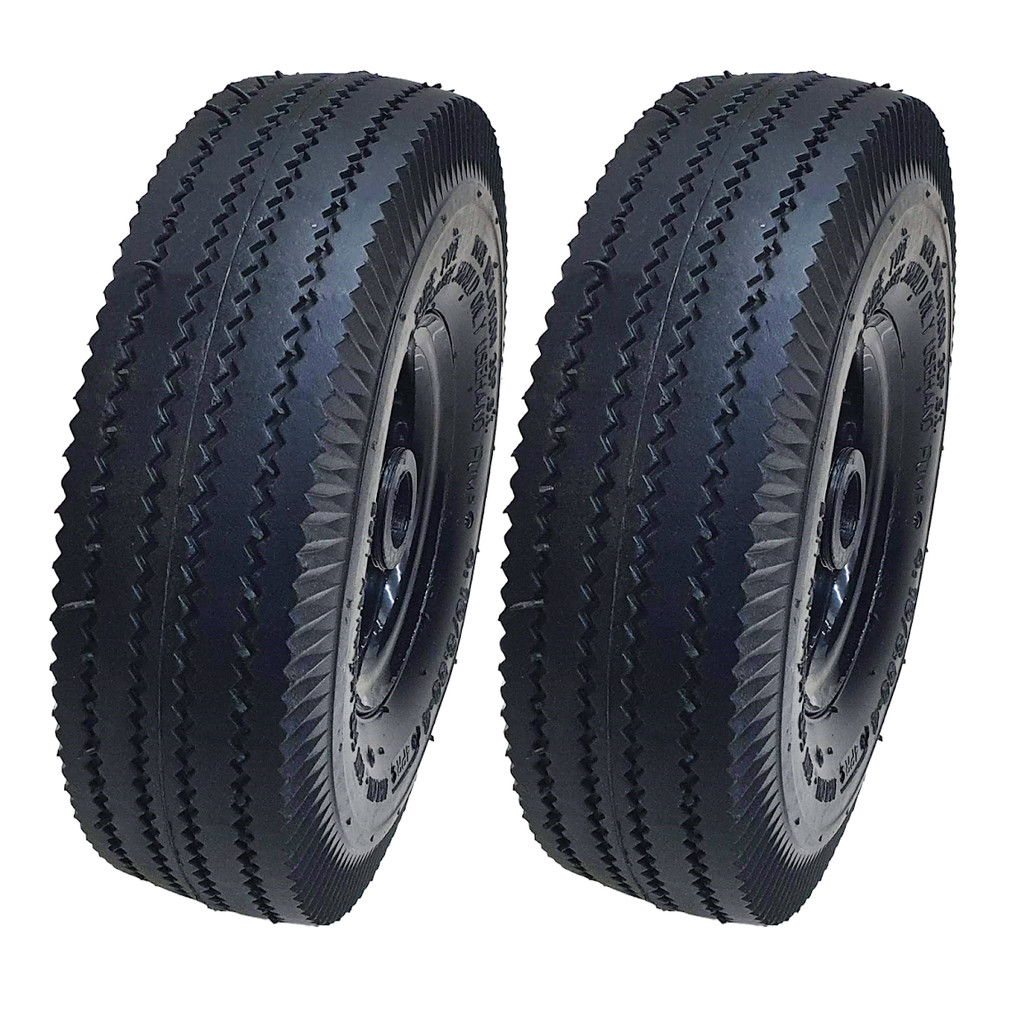 Par 2 Pneus C/roda E Câmara Aro 3.50-4 Carrinho Carga 100kg em Oferta na Shopee