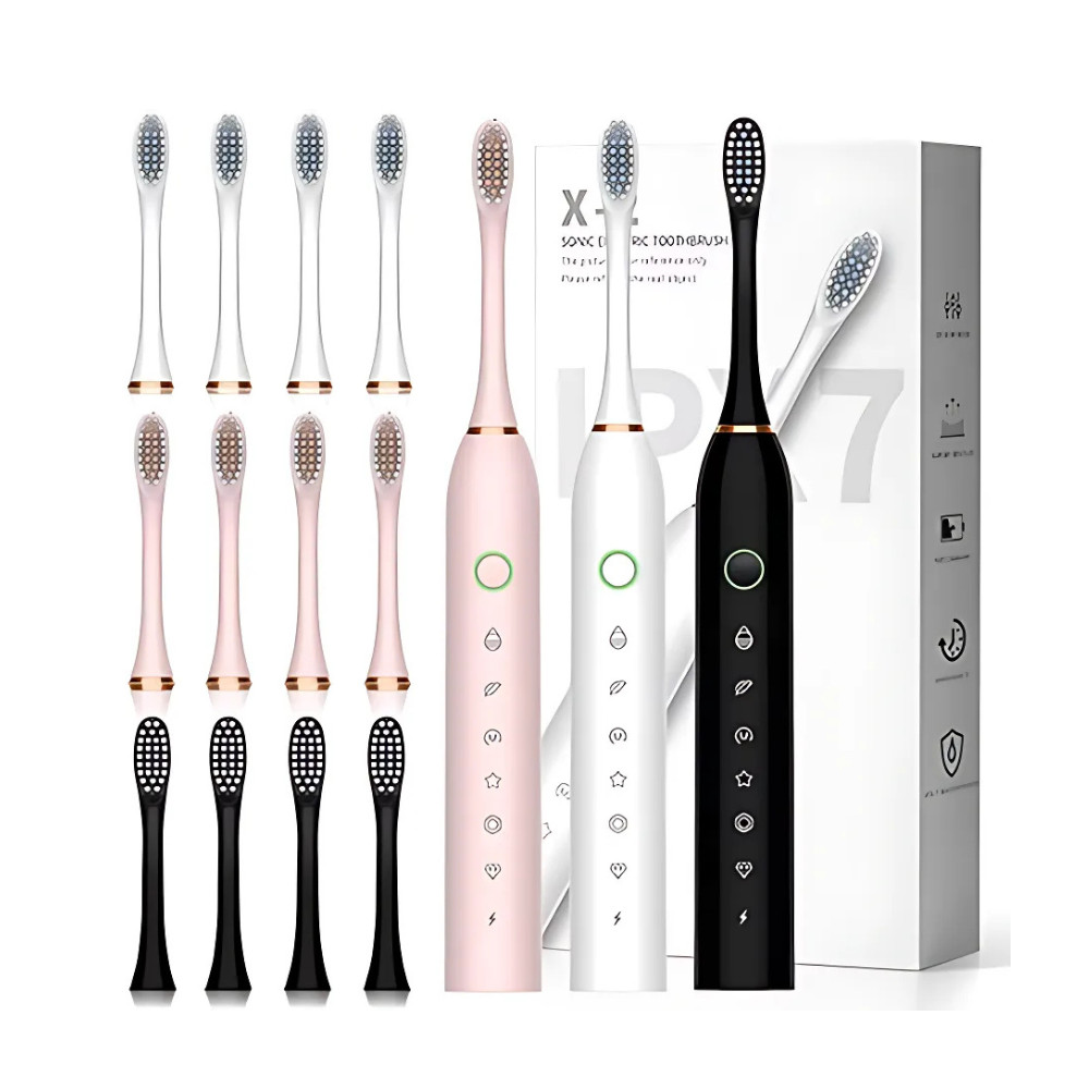 Escova de dentes elétrica recarregável Sonic X3 em Oferta na Shopee