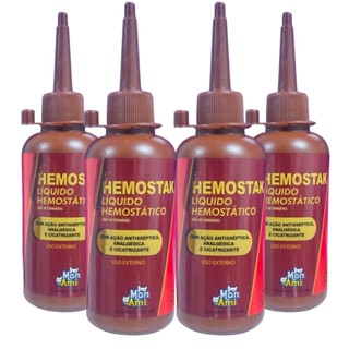4 Hemostak Iodo Hemostático Mon Ami - 100mL em Oferta na Shopee