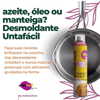 Spray Desmoldante Untafacil 180 ml Para Bolo, Brigadeiro Spray Culinario em Oferta na Shopee