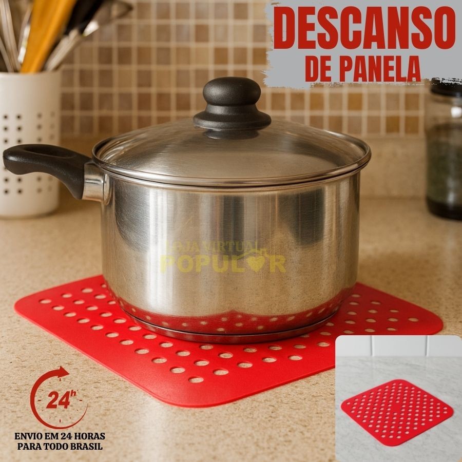 Forro Tapete em Silicone Para Air Fryer 18,5cm Fritadeira Elétrica Multiuso Universal Vermelho Preto
