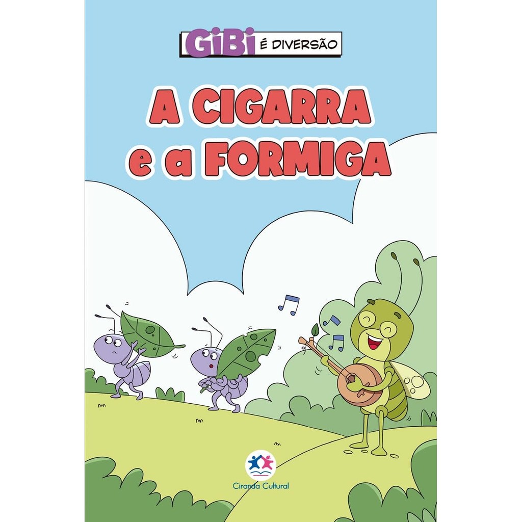 Gibi é Diversão | A cigarra e a formiga em Oferta na Shopee