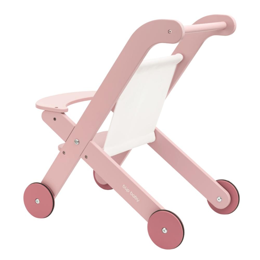 Brinquedo De Madeira Carrinho De Boneca Rosa Büp Baby — imagem 2 de 2