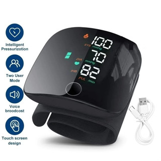 Monitor De Pressão Arterial De Pulso Recarregável Alta BP Esfigmomanômetro Moby em Oferta na Shopee