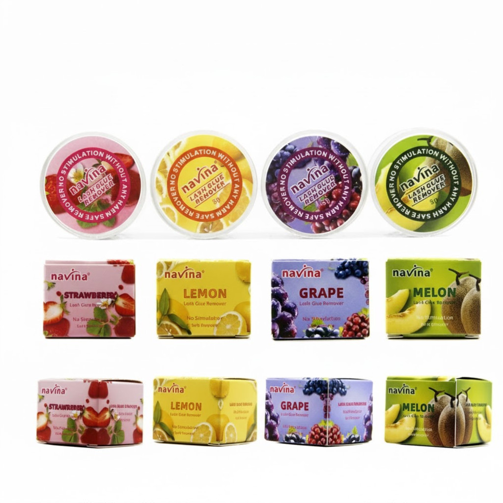 Navina Removedor de Cola para Cílios 5g – Aroma de Frutas, Embalagem Individual
