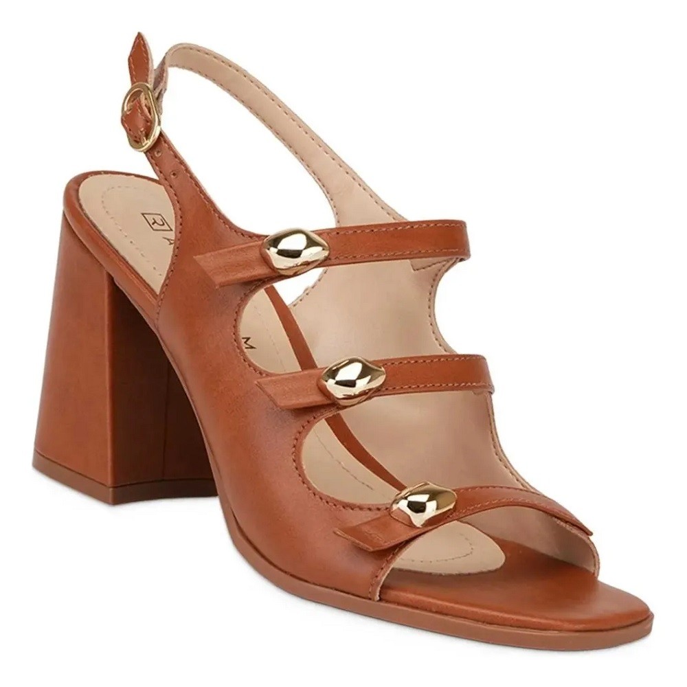 Sandália Feminina Ramarim Napoli Polish Plus Marrom 25-41205