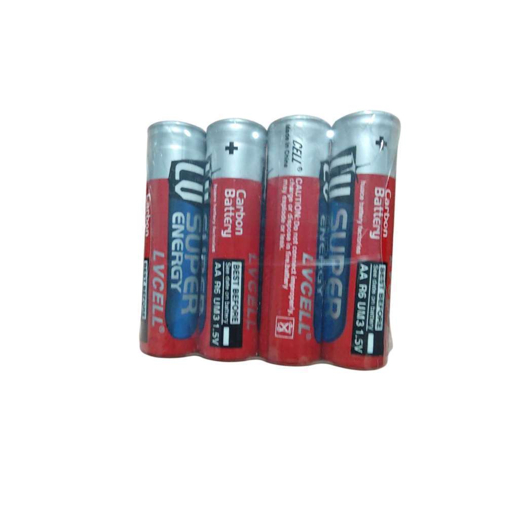 Kit  Pilha Comum Baterias SUPER ENERGY - Durabilidade Tamanhos AA - Lion SHOP