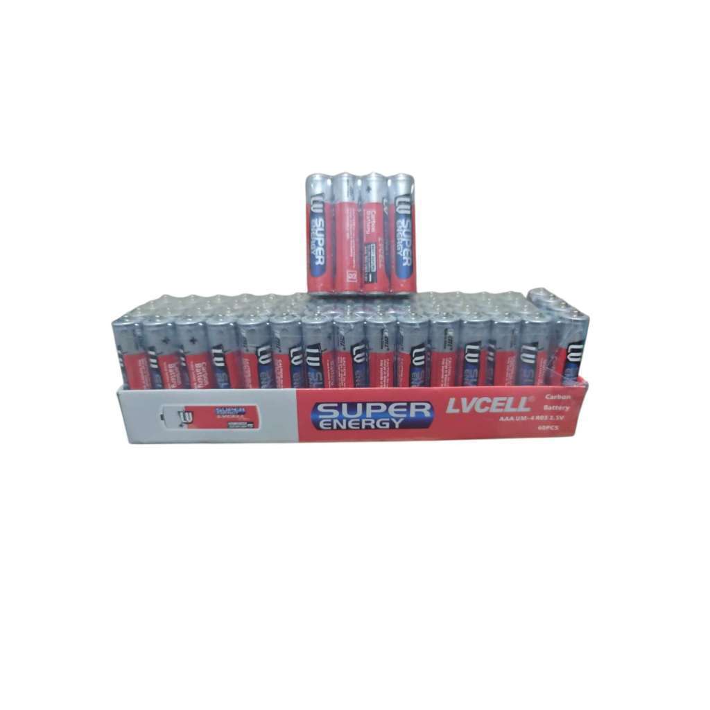 Kit  Pilha Comum Baterias SUPER ENERGY - Durabilidade Tamanhos AAA - Aquarius