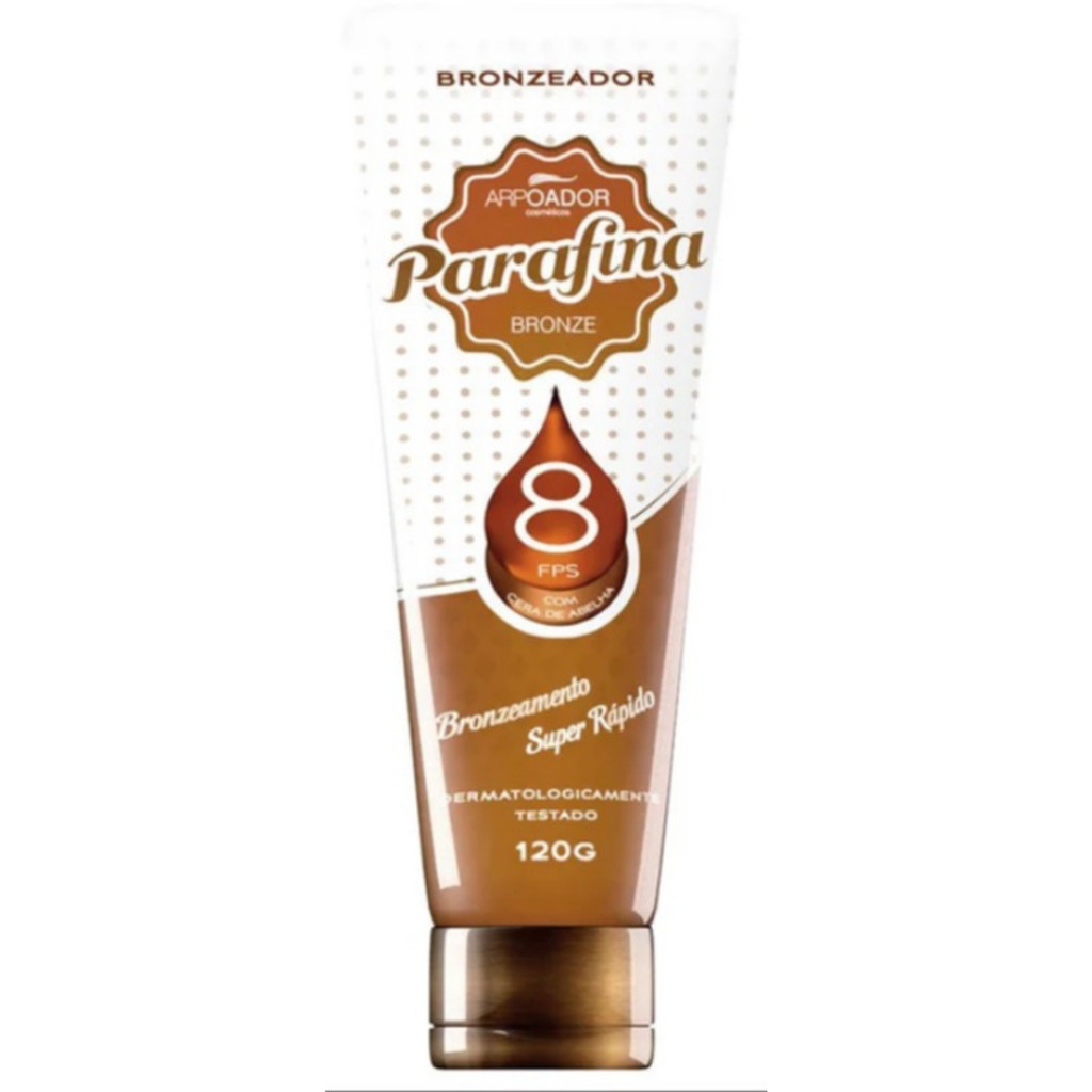 Parafina Bronze Bronzeador Cera De Abelha Fps8 120 G
