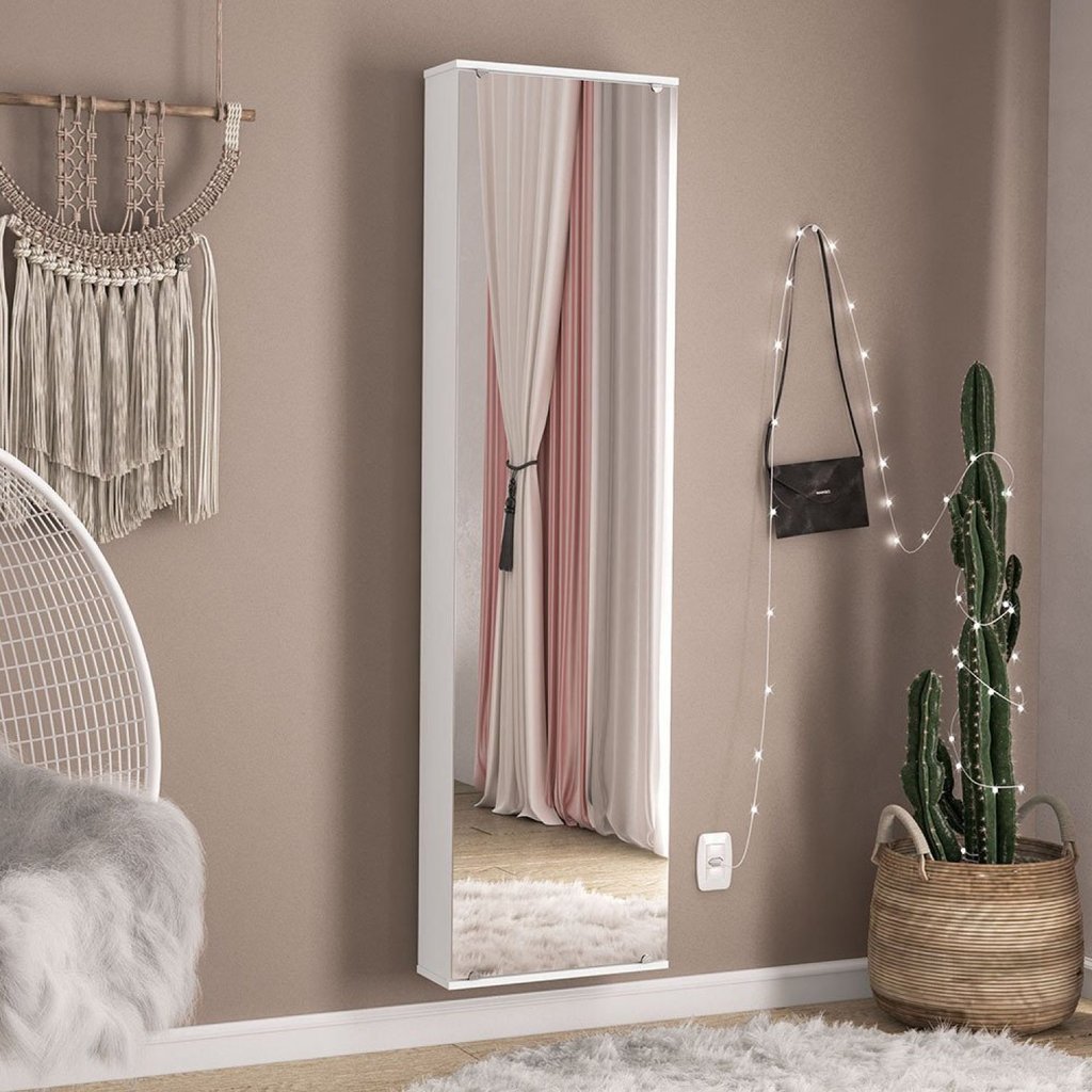 Penteadeira Armário Porta-joias com Espelho Suspenso Dubai em Oferta na Shopee