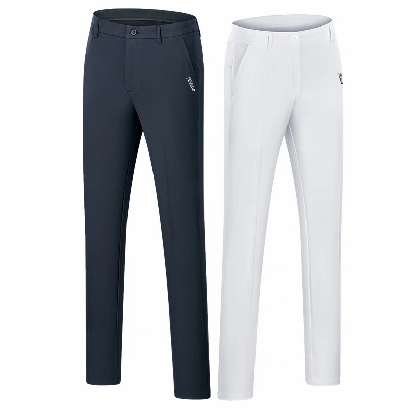 [Titleist] Calças de golfe de verão Calças justas masculinas Calças de bola masculinas de golfe Calças de seda gelada Ca