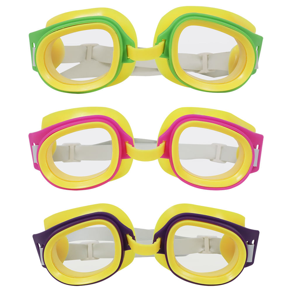 Óculos de Natação Infantil Cores Sortidas Bel em Oferta na Shopee