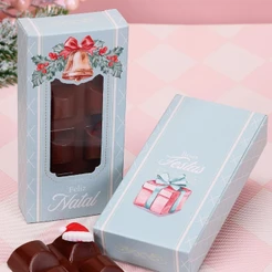 30 CAIXA PARA BARRA 150G COM VISOR DOCE NATAL 5140 ( JANGO NATAL 2025 )